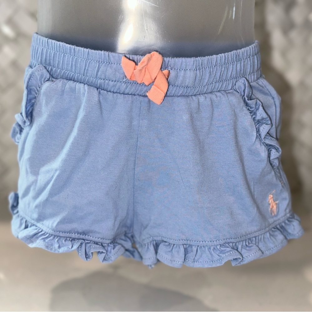 Ruffled Stretch Mesh Short